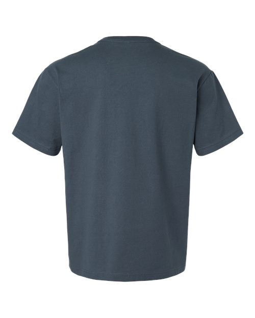Unisex 7.5 oz Heavyweight Tee - Vintage Navy Back