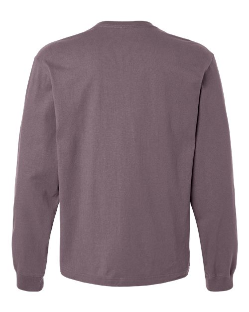 Unisex 7.5 oz Heavyweight Long Sleeve Tee - Purple Storm Back