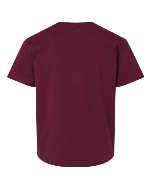 Youth 6 oz. Heavyweight Tee - Maroon Back