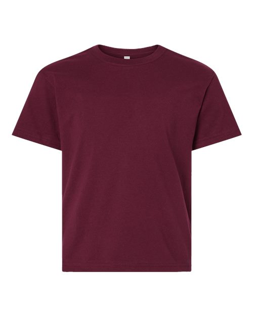 Youth 6 oz. Heavyweight Tee - Maroon Front