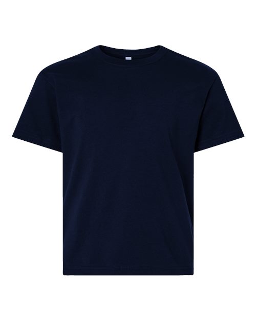 Youth 6 oz. Heavyweight Tee - Navy Front