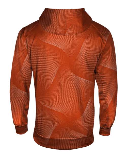 Men's Warp Hooded Sweatshirt - Burnt Orange Back