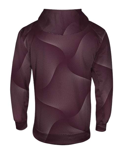 Men's Warp Hooded Sweatshirt - Maroon Back