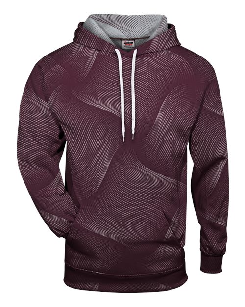 Men's Warp Hooded Sweatshirt - Maroon Front