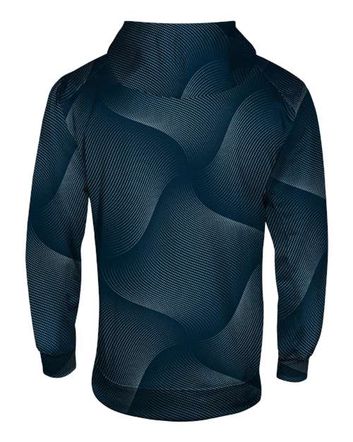 Men's Warp Hooded Sweatshirt - Navy Back
