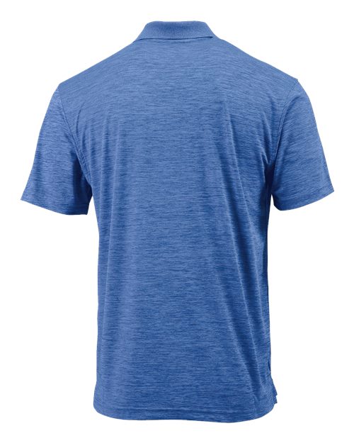 Men's Dakota Striated Heather Polo - Sky Blue Heather Back