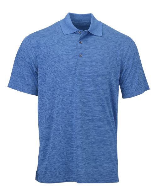 Men's Dakota Striated Heather Polo - Sky Blue Heather Front