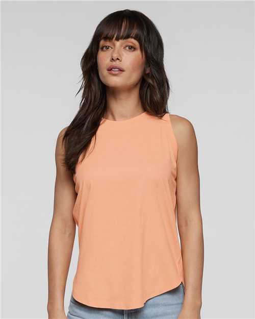 Women's Relaxed Fine Jersey Tank - Orchid Front