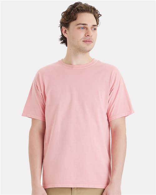 Unisex Botanical Dyed T-Shirt - Botanical Mallow Front