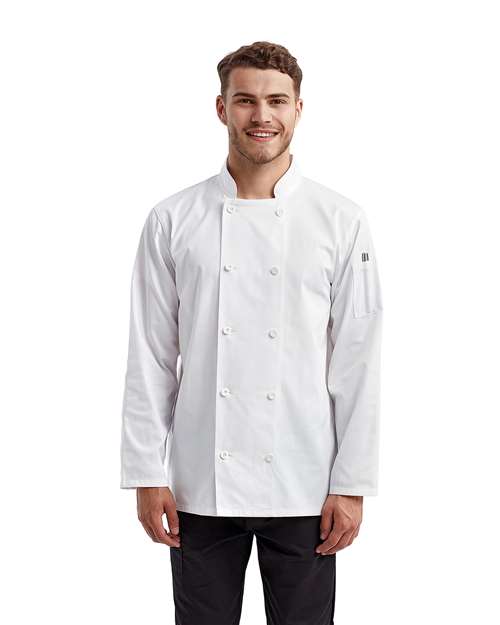 Unisex Recycled Chef Coat - White Front