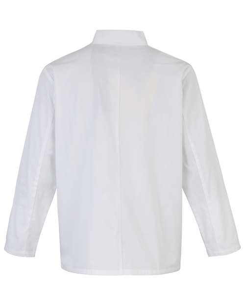 Unisex Ten Studded Front Chef Coat - White Back