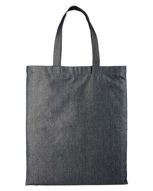 Denim Tote Bag - Black Denim Back