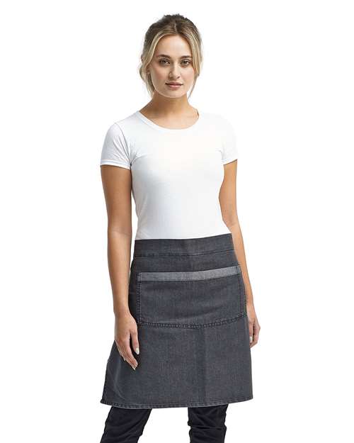 Artisan Collection by Reprime Domain Contrast Denim Waist Apron - Model Front