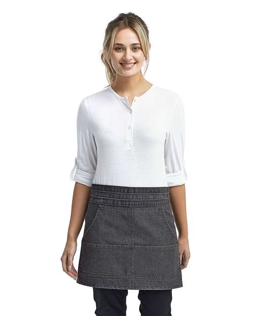 Artisan Collection by Reprime Jeans Stitch Denim Waist Apron - Model Front