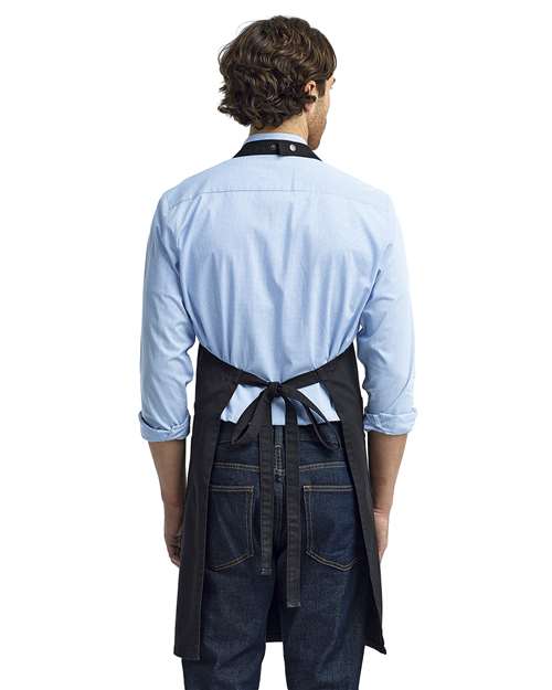 Chino Bib Apron - Black Back