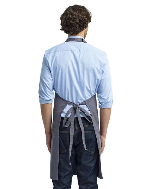 Chino Bib Apron - Steel Back