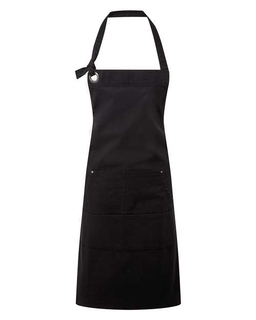 Calibre Heavy Cotton Canvas Pocket Apron - Black Front