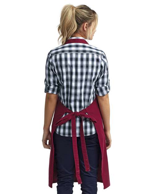 Calibre Heavy Cotton Canvas Pocket Apron - Burgundy Back