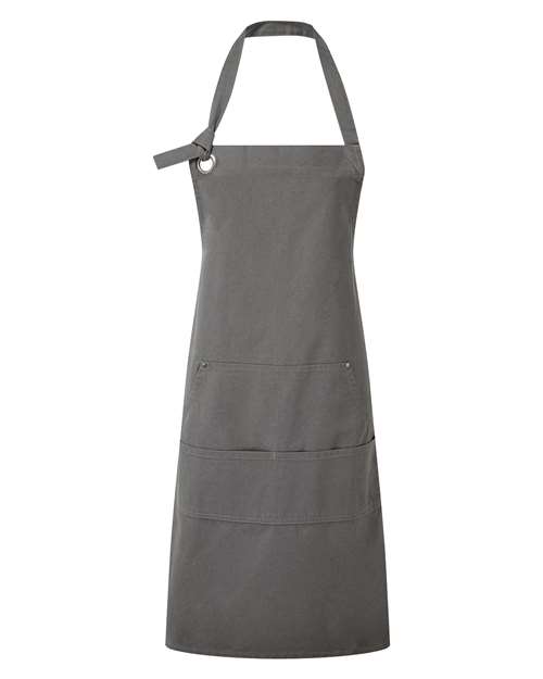 Calibre Heavy Cotton Canvas Pocket Apron - Dark Grey Front