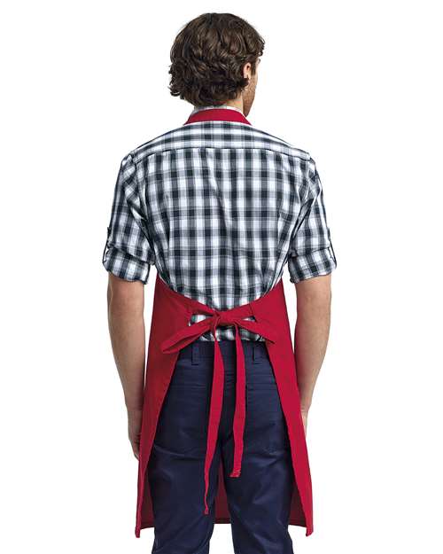 Calibre Heavy Cotton Canvas Pocket Apron - Red Back