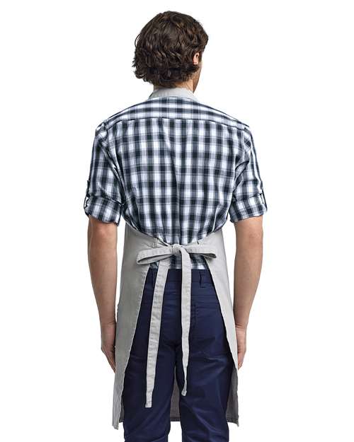Calibre Heavy Cotton Canvas Pocket Apron - Silver Back