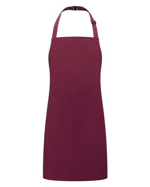 Youth Recycled Apron - Burgundy Front