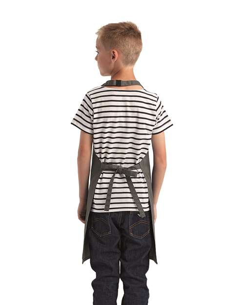 Youth Recycled Apron - Dark Grey Back