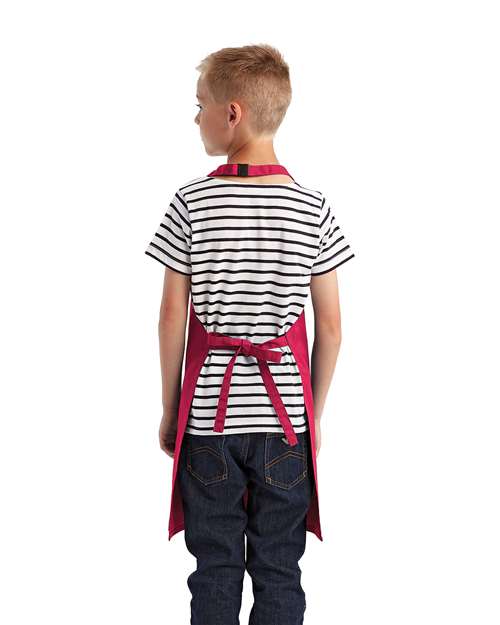 Youth Recycled Apron - Hot Pink Back