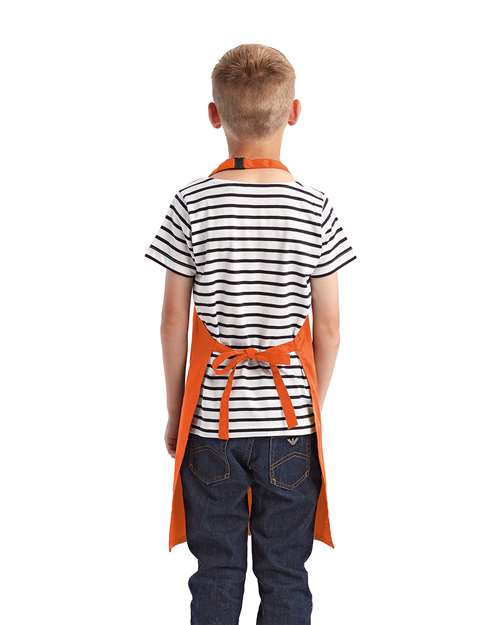 Youth Recycled Apron - Orange Back