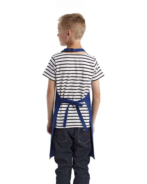 Youth Recycled Apron - Royal Back
