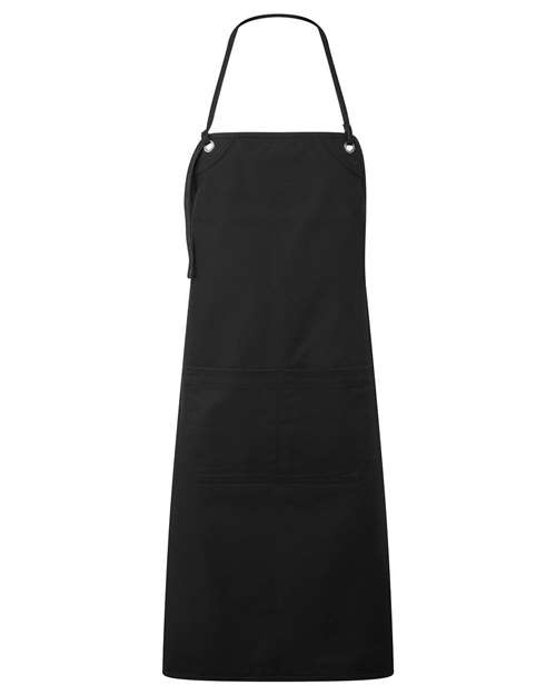 Artisan's Choice Double Pocket Canvas Apron - Black Front