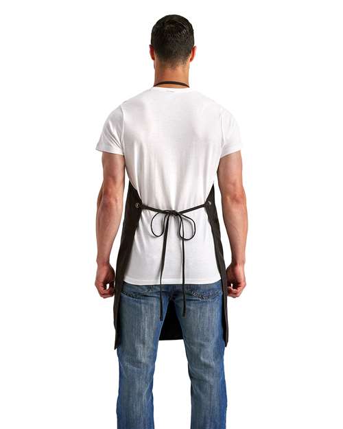 Artisan's Choice Double Pocket Canvas Apron - Black Back