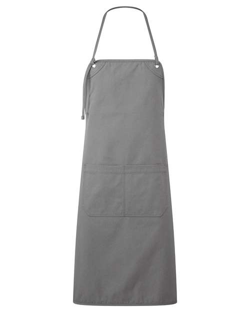 Artisan's Choice Double Pocket Canvas Apron - Dark Grey Front