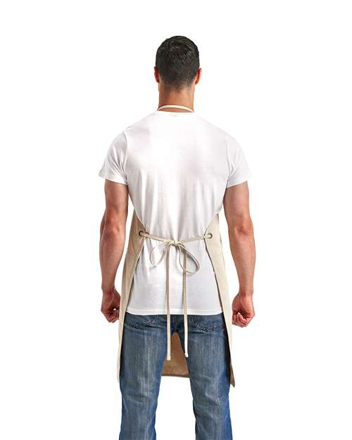 Artisan's Choice Double Pocket Canvas Apron - Natural Back