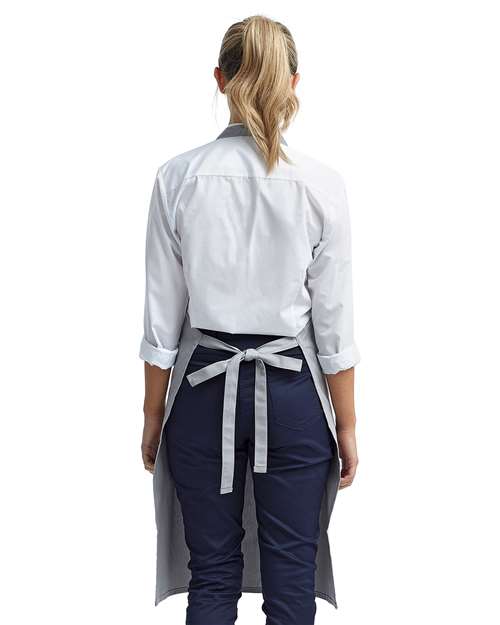 Organic Cotton Bib Apron - Silver Back
