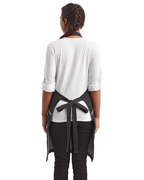 Regenerate Recycled Bib Apron - Black Denim Back