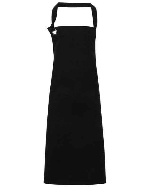Calibre Heavy Cotton Canvas Bib Apron - Black Front