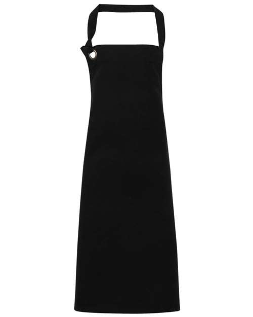 Artisan Collection by Reprime Calibre Heavy Cotton Canvas Bib Apron - Black Front