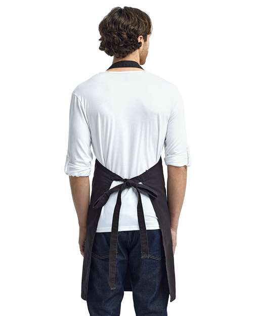 Calibre Heavy Cotton Canvas Bib Apron - Black Back