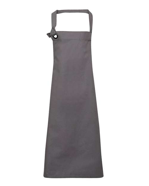 Calibre Heavy Cotton Canvas Bib Apron - Dark Grey Front