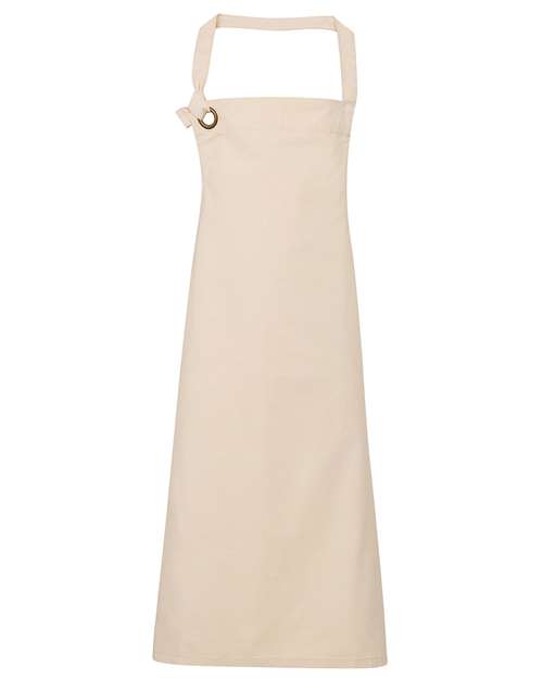 Calibre Heavy Cotton Canvas Bib Apron - Natural Front