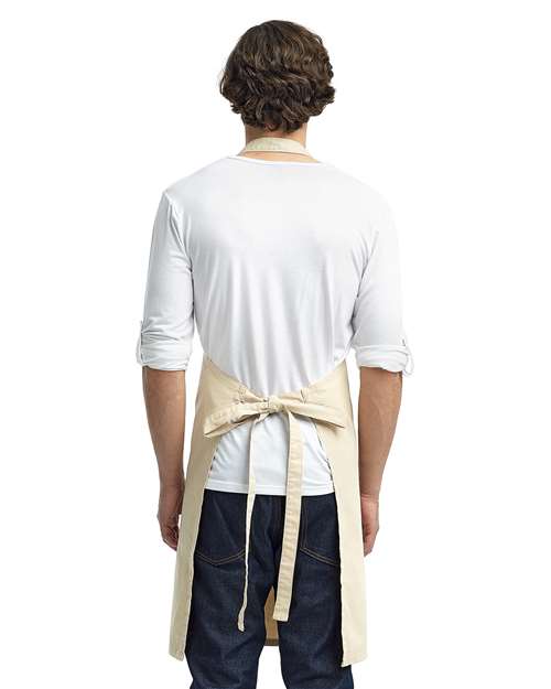 Calibre Heavy Cotton Canvas Bib Apron - Natural Back