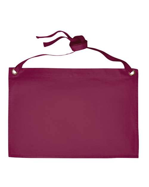 Calibre Heavy Cotton Canvas Waist Apron - Burgundy Front