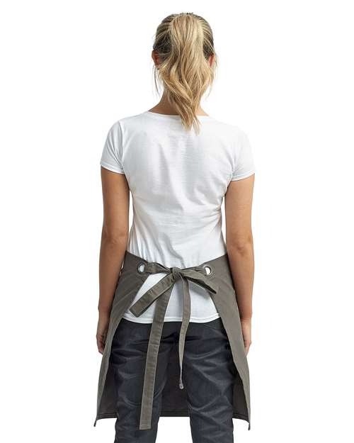 Calibre Heavy Cotton Canvas Waist Apron - Dark Grey Back