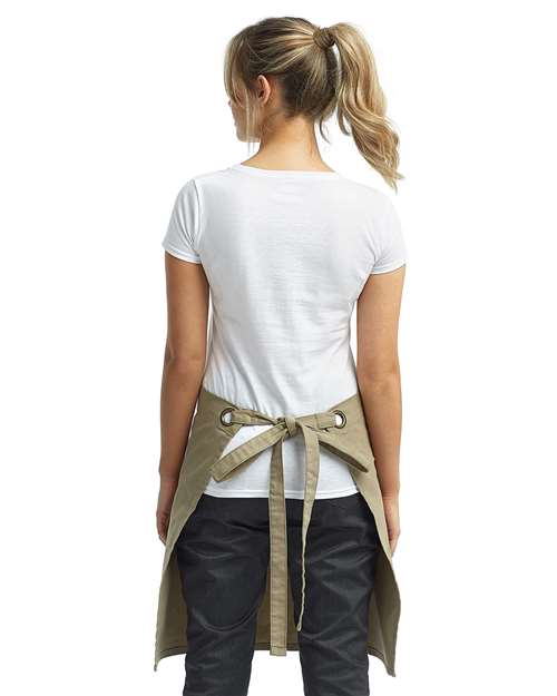 Calibre Heavy Cotton Canvas Waist Apron - Khaki Back