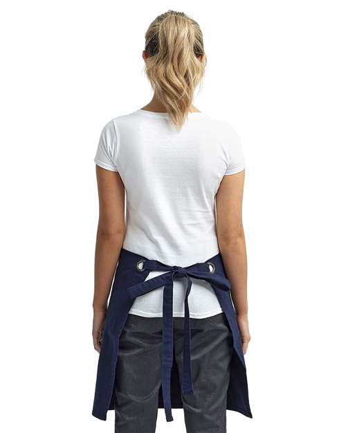 Calibre Heavy Cotton Canvas Waist Apron - Navy Back