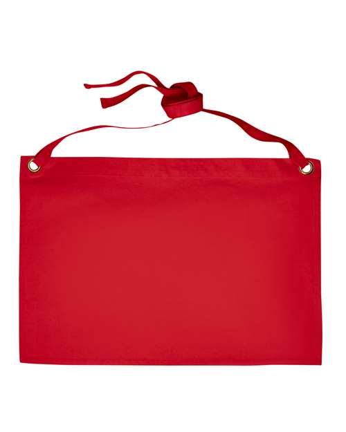 Calibre Heavy Cotton Canvas Waist Apron - Red Front