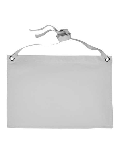 Calibre Heavy Cotton Canvas Waist Apron - Silver Front
