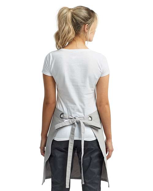Calibre Heavy Cotton Canvas Waist Apron - Silver Back