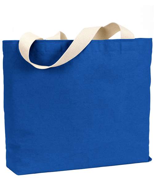 USA-Made Canvas Jumbo Tote Bag - Royal Front